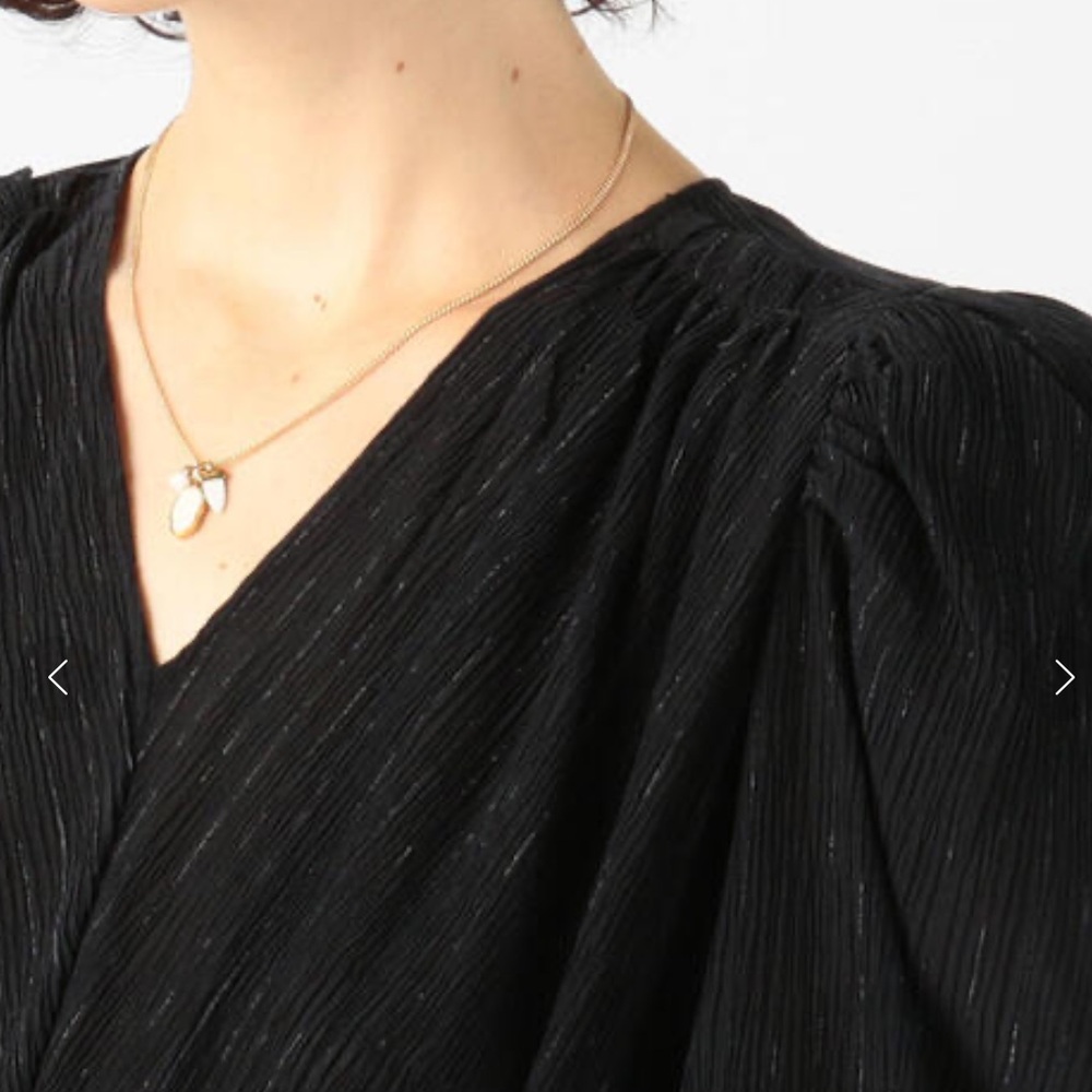 Isabel Marant black silver shimmer long sleeve winter dress